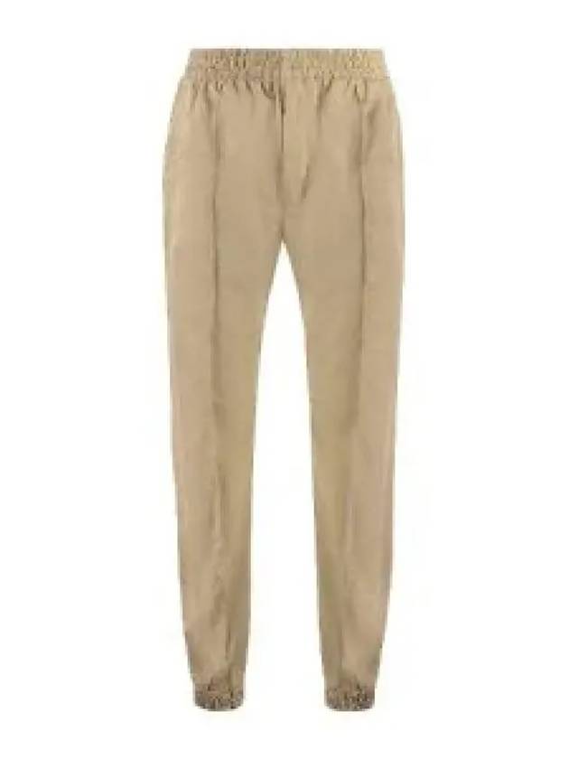 Bending Waist Crop Baggy Pants Beige - BOTTEGA VENETA - BALAAN 2