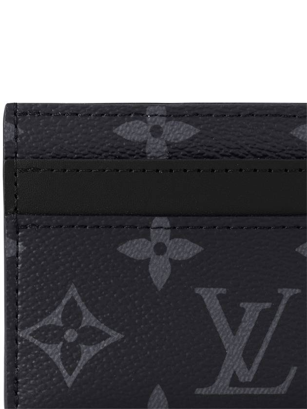 Monogram Eclipse Double Card Wallet Black - LOUIS VUITTON - BALAAN 6