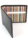 Men's Signature Stripe Half Wallet Black ANXA 1032w731 - PAUL SMITH - BALAAN 7