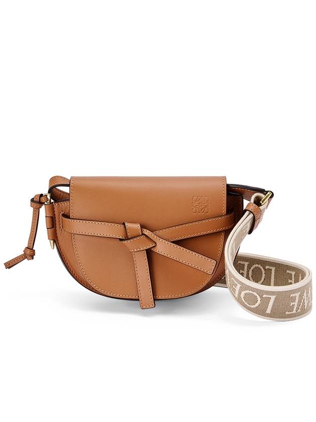 Mini Gate Dual Soft Calfskin Cross Bag Tan - LOEWE - BALAAN 2