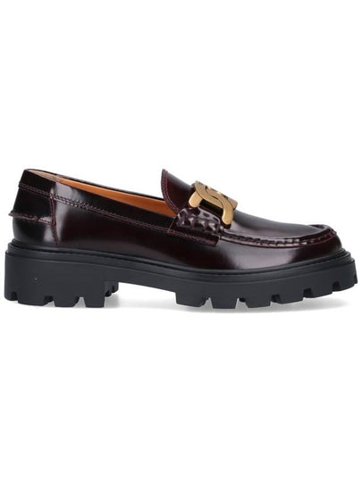 Women's Kate Metal Chain Leather Loafer Brown - TOD'S - BALAAN 2