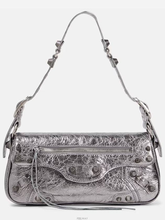 Le Cagole Metallic Small Shoulder Bag Silver - BALENCIAGA - BALAAN 2