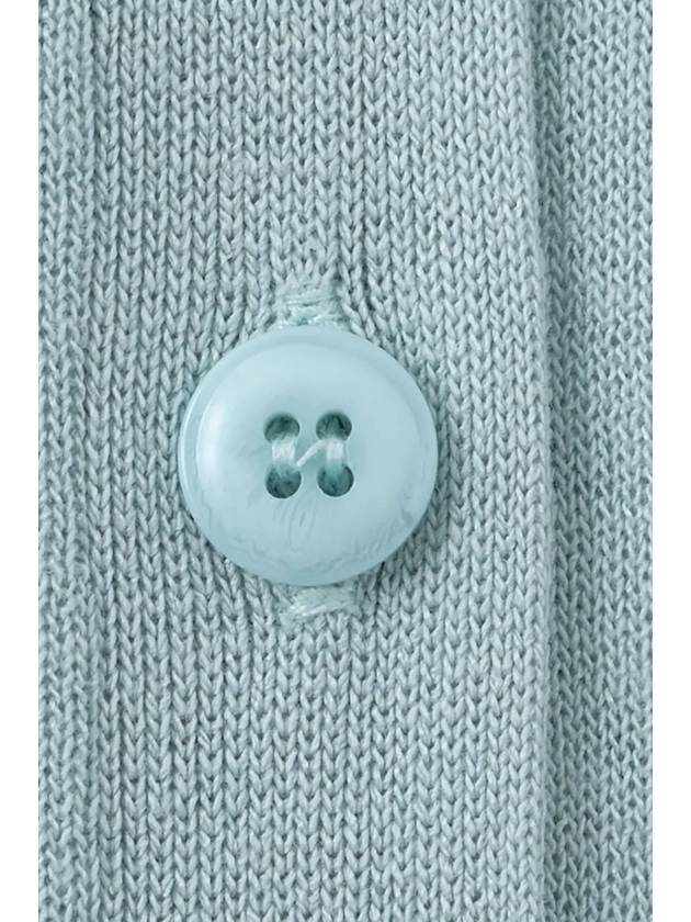 Linen layered crop cardigan sky blue - NOIRER FOR WOMEN - BALAAN 11