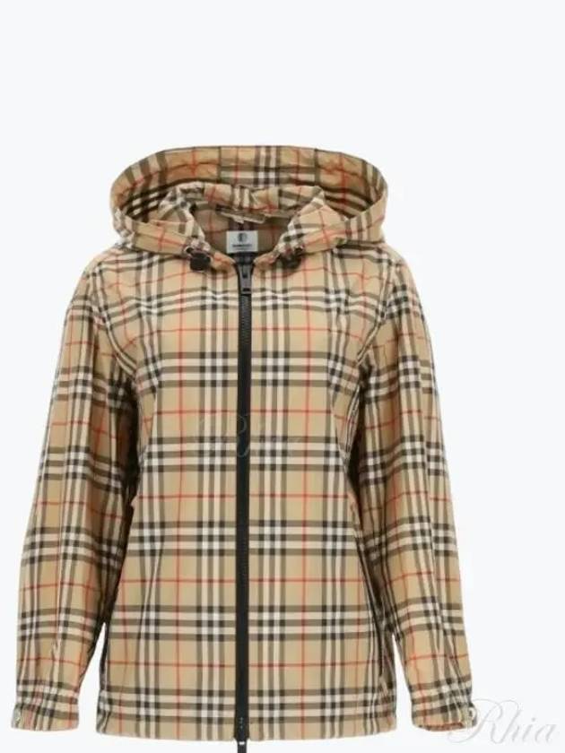 Women's Everton Vintage Check Hooded Jacket Beige - BURBERRY - BALAAN 2