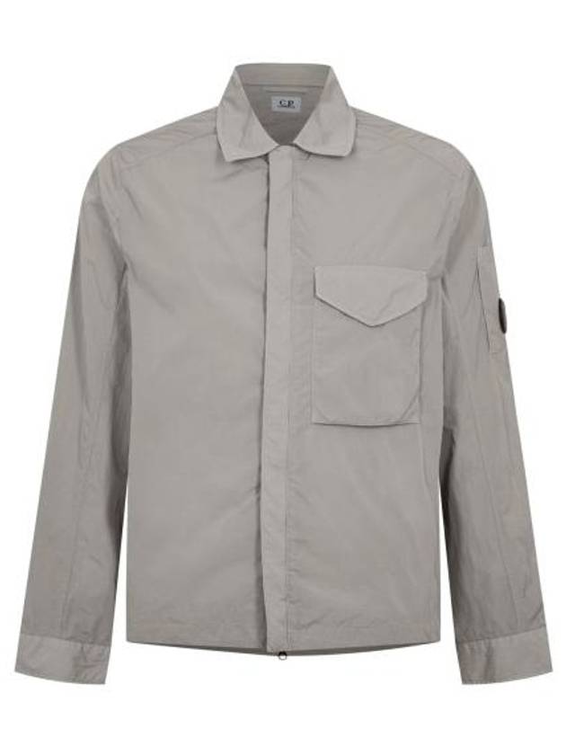 Men's Chrome R Over Shirt Zip Up Jacket Grey - CP COMPANY - BALAAN 2