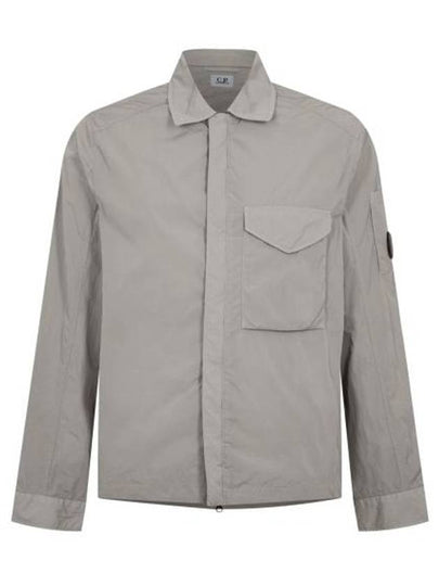 Men's Chrome R Over Shirt Zip Up Jacket Grey - CP COMPANY - BALAAN 2