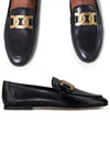 Kate Metal Logo Leather Loafers Black - TOD'S - BALAAN 2