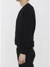 Red Heart Logo Merino Wool Cardigan Black - AMI - BALAAN 7