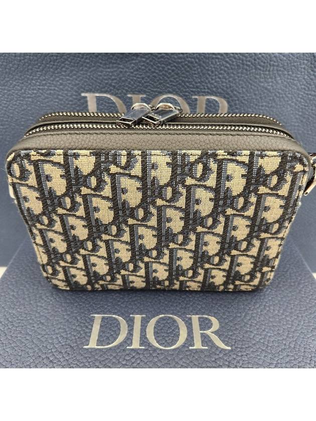 Oblique Strap Shoulder Bag  Black Beige - DIOR - BALAAN 4