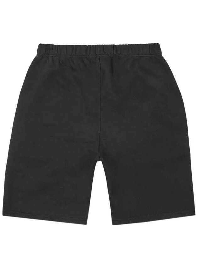 Men's Tone On Tone Heart Embroidered Logo Shorts Black - AMI - BALAAN 3