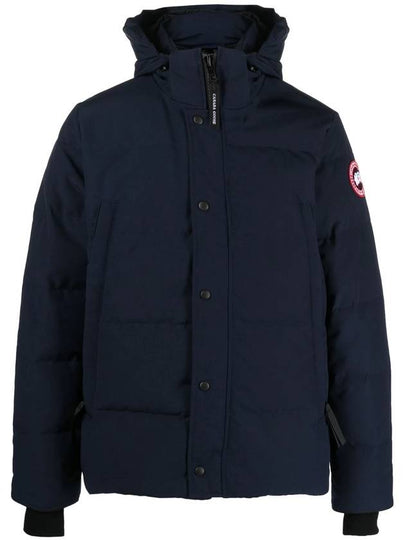 Wyndham Logo Patch Padding Navy - CANADA GOOSE - BALAAN 2