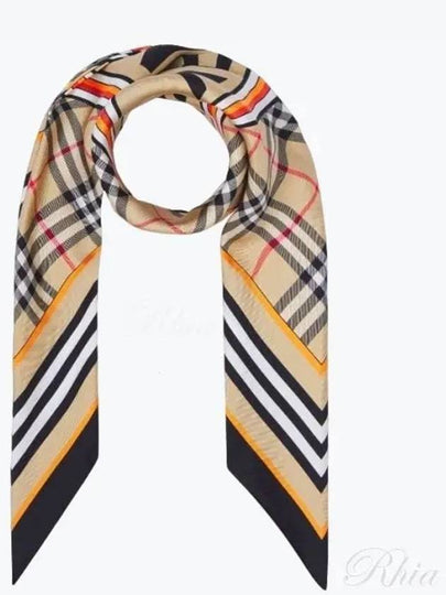 Montage Print Silk Square Scarf Archive Beige - BURBERRY - BALAAN 2