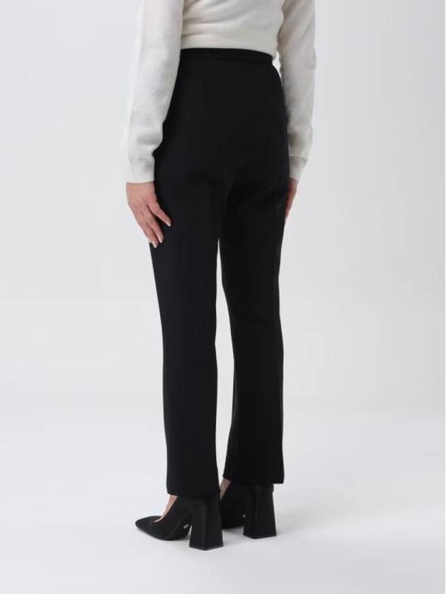 Nepeta Side Zipper Virgin Wool Slacks Black - MAX MARA - BALAAN 3