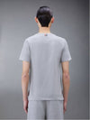 Men's Side Slit Relaxed Short Sleeve T-Shirt Light Grey - THOM BROWNE - BALAAN 8