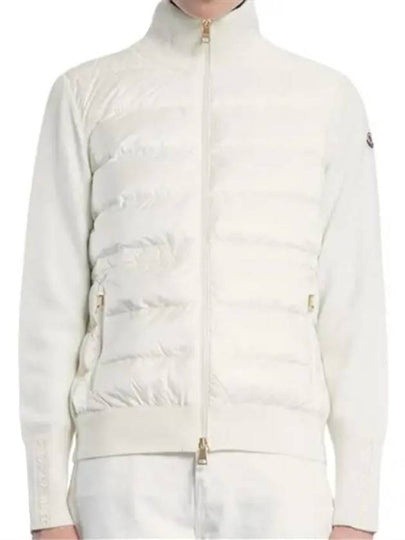 Women s Logo Patch Knit Padded Cardigan 9B00046 M1131 030 - MONCLER - BALAAN 2