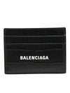 Crocodile Logo Card Wallet Black - BALENCIAGA - BALAAN 1