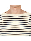 Boatman Striped Short Sleeve Knit Top Blue Ivory - ANDERSEN-ANDERSEN - BALAAN 7