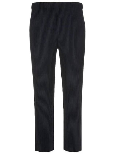 Basic Pleats Straight Pants Navy - ISSEY MIYAKE - BALAAN 2