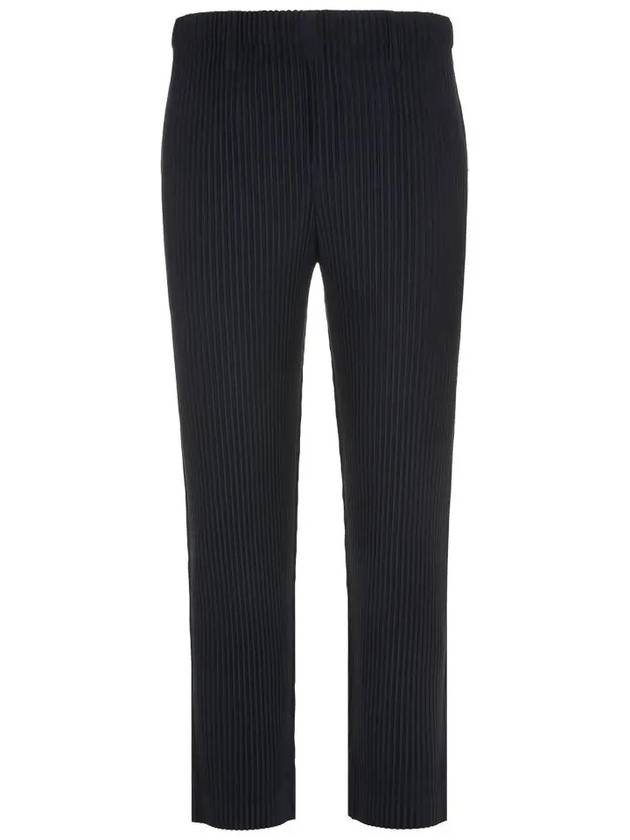 Basic Pleats Straight Pants Navy - ISSEY MIYAKE - BALAAN 3