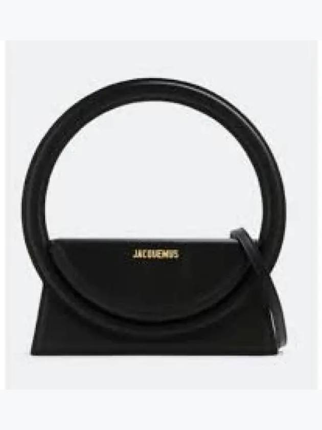 Le Sac Rond Circle Purse Tote Bag Black - JACQUEMUS - BALAAN 2