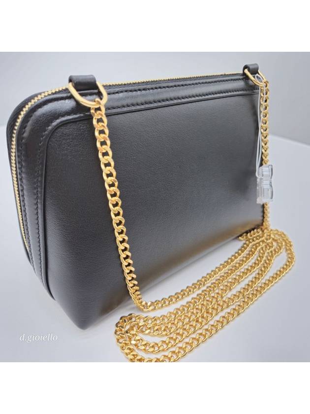 Coeur Triomphe Chain Clutch Bag Black - CELINE - BALAAN 6