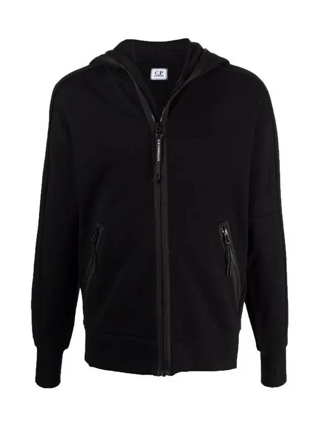 Diagonal Goggles Zip-Up Hoodie Black - CP COMPANY - BALAAN 2