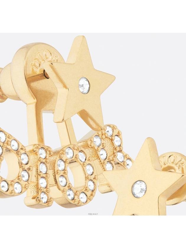 Revolution Star Detail Metal Earrings Gold - DIOR - BALAAN 8