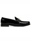 Men's Patent Leather Penny Loafer Black - SAINT LAURENT - BALAAN 2