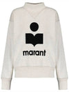 Moby Logo Print Sweatshirt Ecru - ISABEL MARANT - BALAAN 3