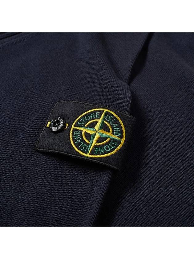 Men's Logo Wappen Knit Top Navy - STONE ISLAND - BALAAN 3