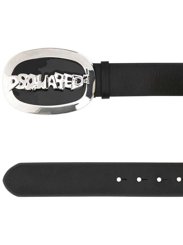 logo buckle leather belt BEW039912900001 - DSQUARED2 - BALAAN 3