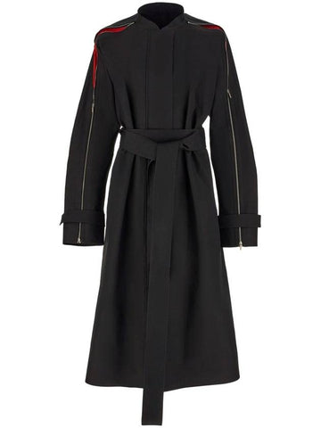 Ferragamo Coats Black - SALVATORE FERRAGAMO - BALAAN 1