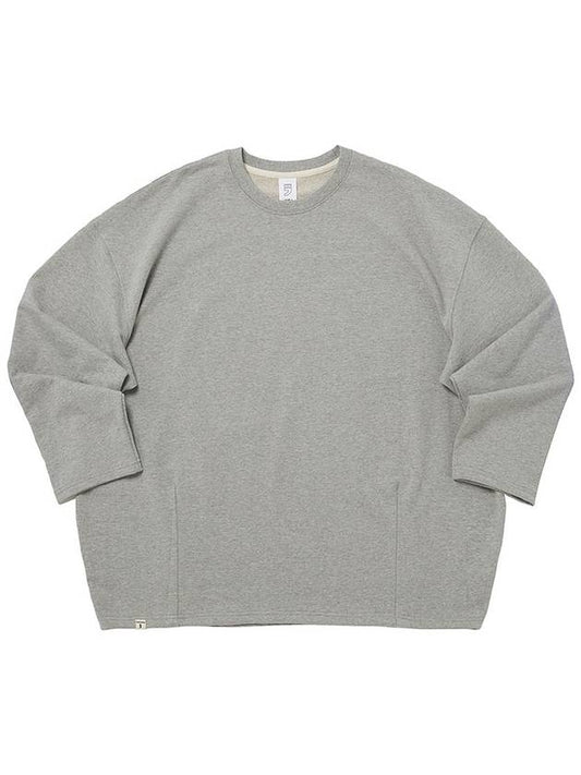 HEAVY TERRY BALLOON SWEAT BOX TEE Gray - A NOTHING - BALAAN 1