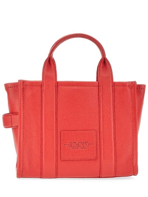 Small Leather Tote Bag Red - MARC JACOBS - BALAAN 4