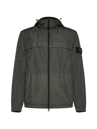 Crinkle Reps Hooded Jacket Dark Green - STONE ISLAND - BALAAN 1