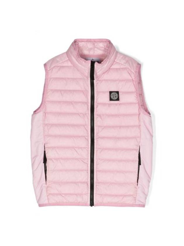 Kids Stone Island T Shirt Waistcoat 8016G0224 V0080 PINK - STONE ISLAND - BALAAN 1