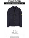 Men's Wappen Patch Two-Pocket Overshirt Zip-Up Jacket Navy - STONE ISLAND - BALAAN 3