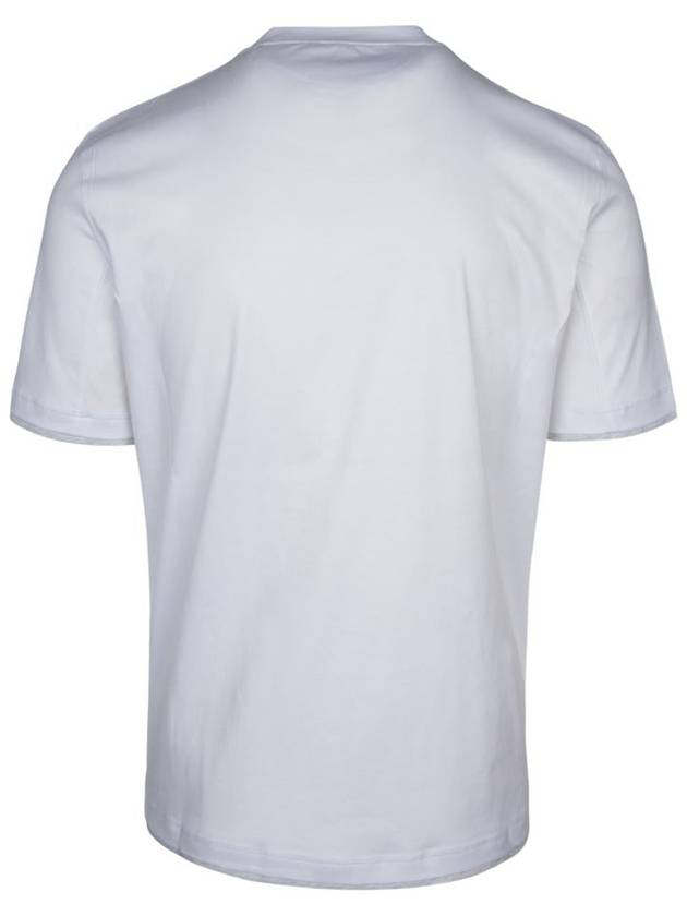 Men's Layered Effect Short Sleeve T-Shirt White - BRUNELLO CUCINELLI - BALAAN 3