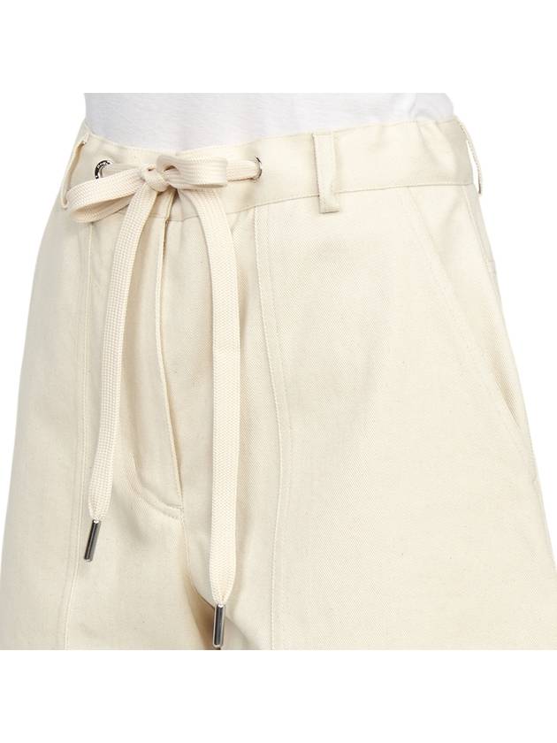 Women's Cotton Shorts Ivory - MONCLER - BALAAN 9