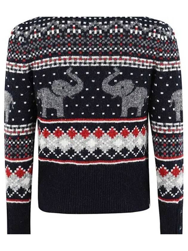 Icon Elephant Pullover Knit Top - THOM BROWNE - BALAAN.