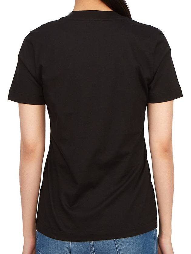 Crystal Logo Short Sleeve T-Shirt Black - MONCLER - BALAAN 5