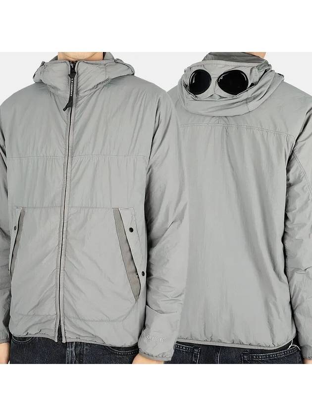 Men's GDP Goggle Hood Zip-up Jacket Metal Gray 13CMOW109A 006124G 939 - CP COMPANY - BALAAN.