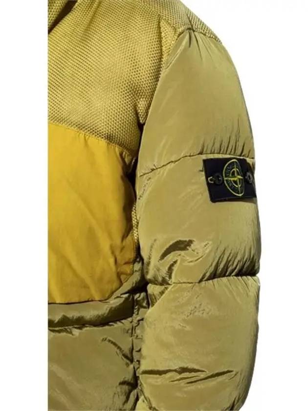 odified Panama Nylon Mix Fabric Down Padding Dark Beige - STONE ISLAND - BALAAN 6