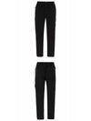 Stretch Cotton Cargo Straight Pants Black - STONE ISLAND - BALAAN 5