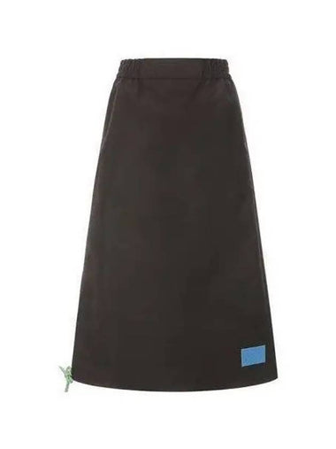 Elastic midi skirt black beige SN2PWK01AP TQ048 - SUNNEI - BALAAN 1