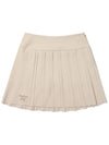 Autumn Classic Pleated Skirt BEIGE WOMAN - MALBON GOLF - BALAAN 1