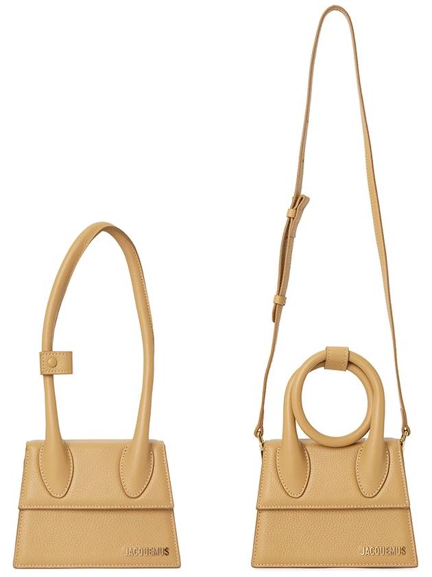 Le Chiquito Noeud Coiled Tote Bag Camel - JACQUEMUS - BALAAN 8