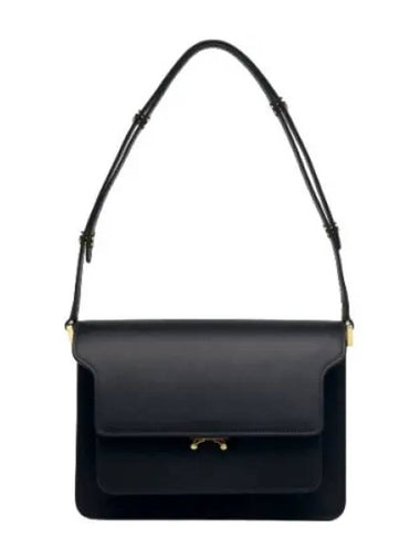 Medium calfskin trunk shoulder bag black - MARNI - BALAAN 1