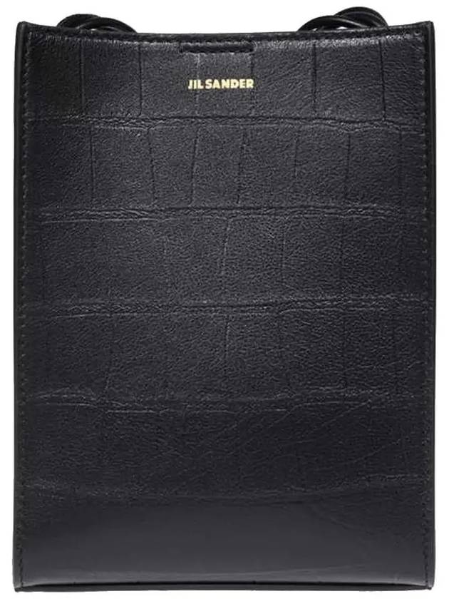 Tangle Small Leather Cross Bag Black - JIL SANDER - BALAAN 2