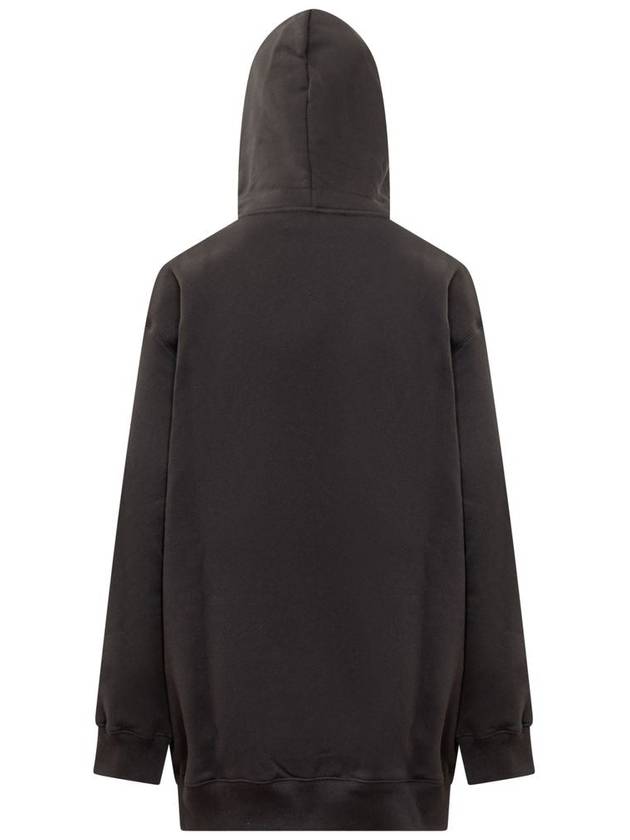 Oversized Embroidered Curb Hoodie Black - LANVIN - BALAAN 4